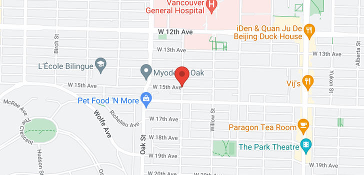 map of 28 788 W 15TH AVENUE